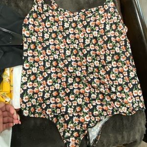Medium flower onesie